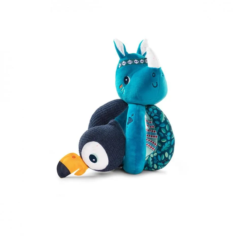 Hochet à poignées Marius le rhinocéros