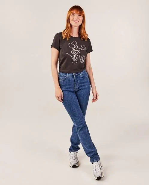 T-shirt met borduursel Minnie