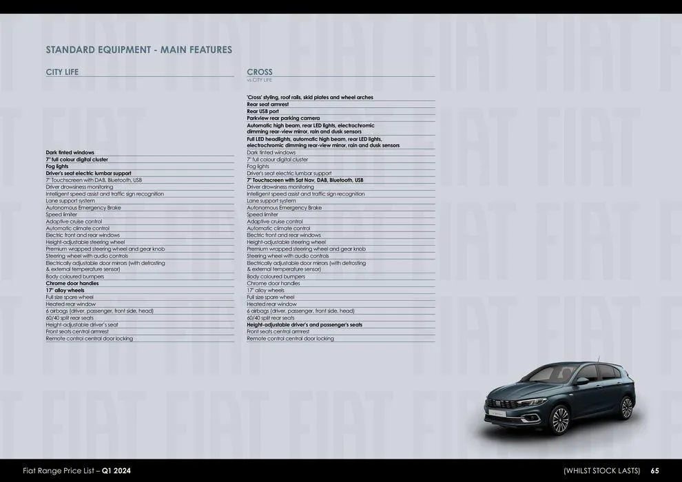 Fiat Range Price List – Q1 2024 van 26 maart tot 26 maart 2025 - folder pagina 65