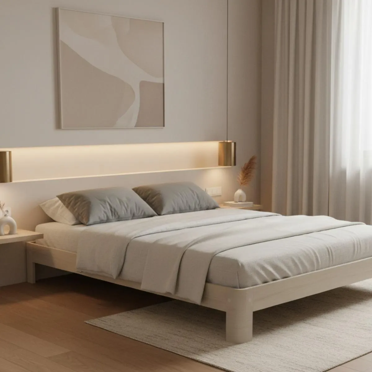 Auronde Soft white oak Met Pure white details