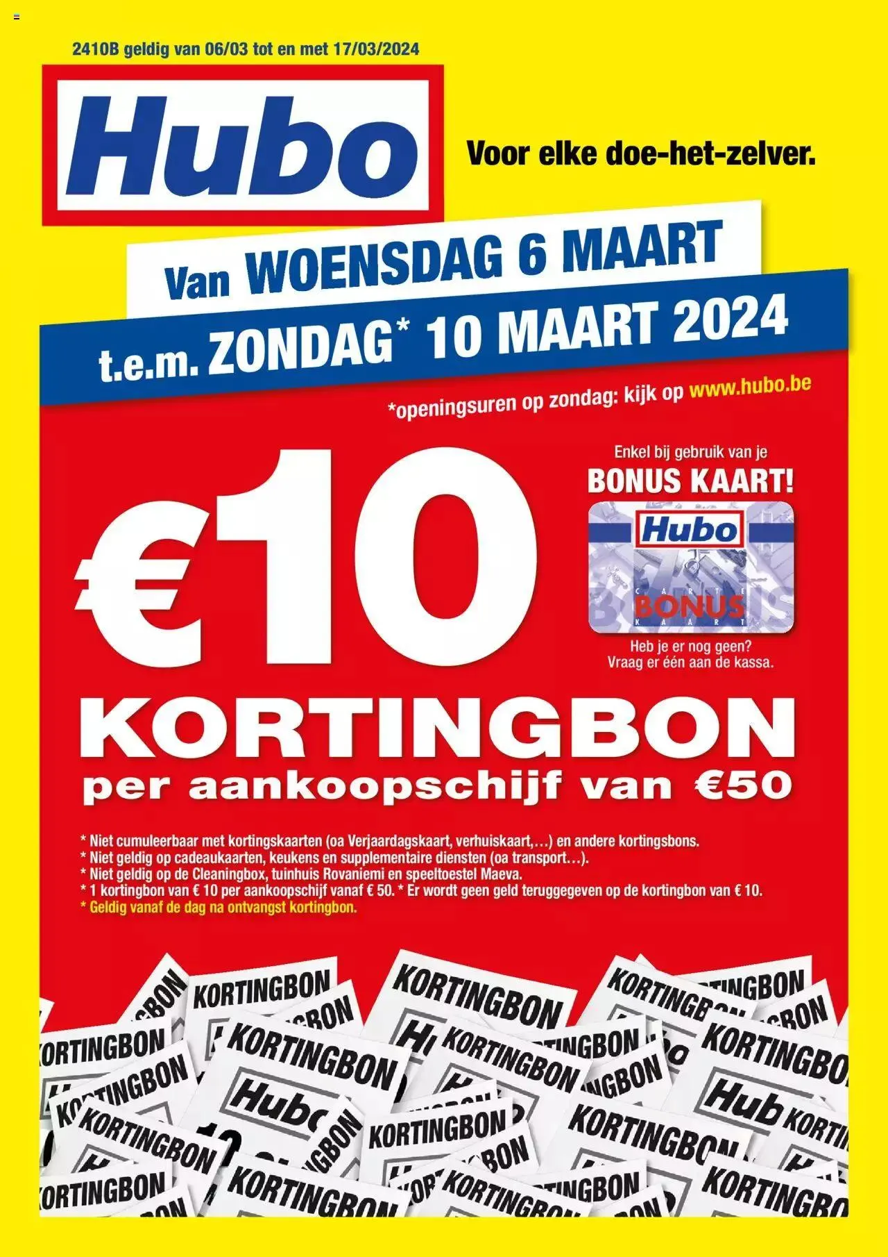 Hubo folder van 17 maart tot 9 maart 2024 - folder pagina 1