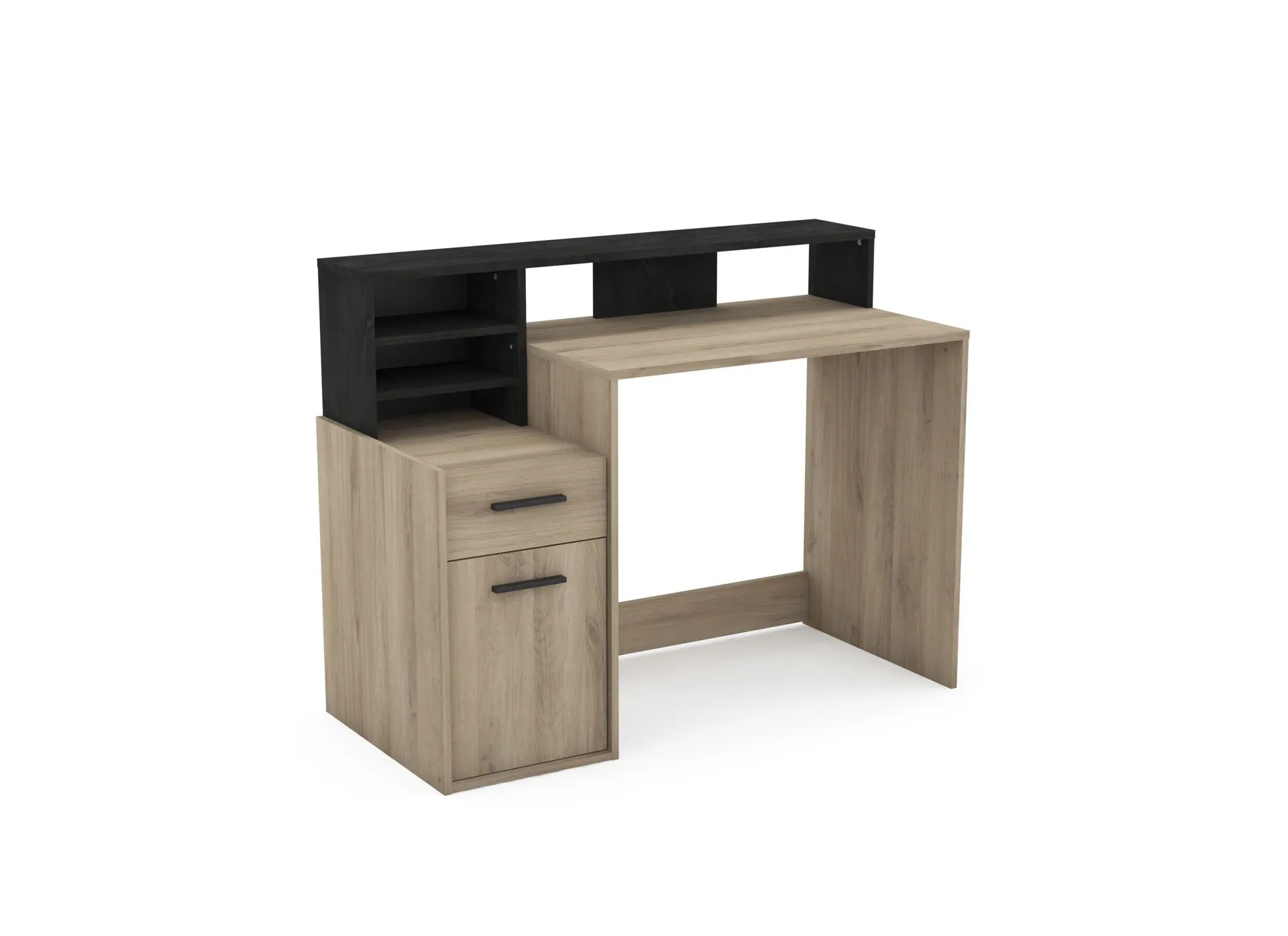 Bureau Delphi 126x60cm - decor - zwart & eik
