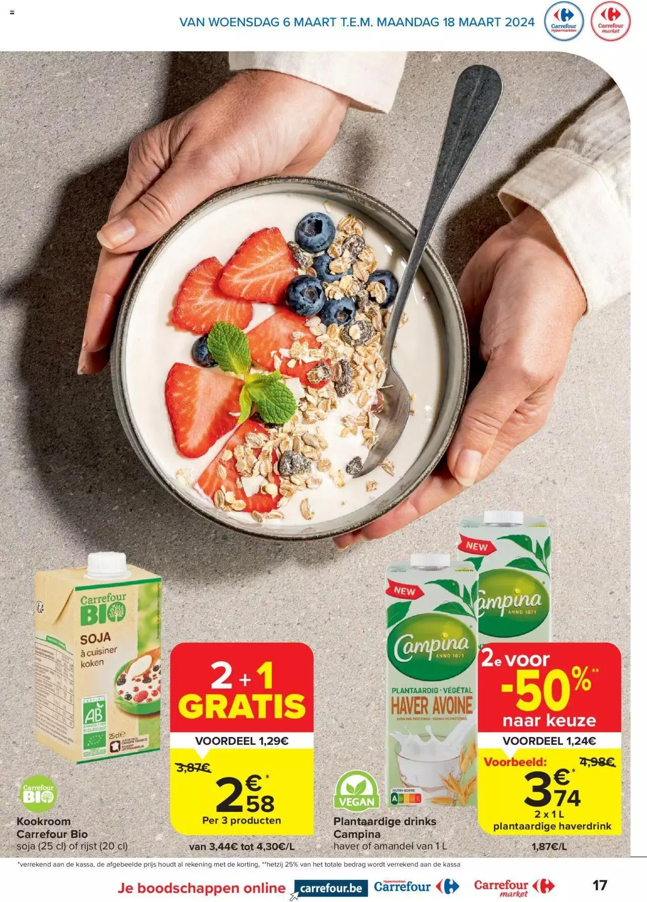 Carrefour Veggie Special van 18 maart tot 11 maart 2024 - folder pagina 17
