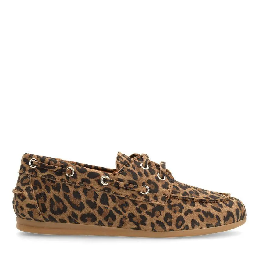 Suède leopard bootschoenen