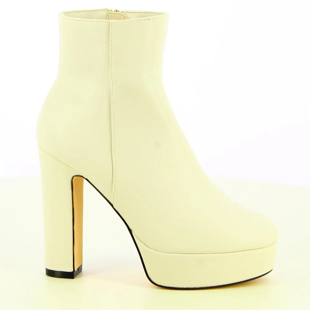 Ken Shoe Fashion - Off/White - Boots
