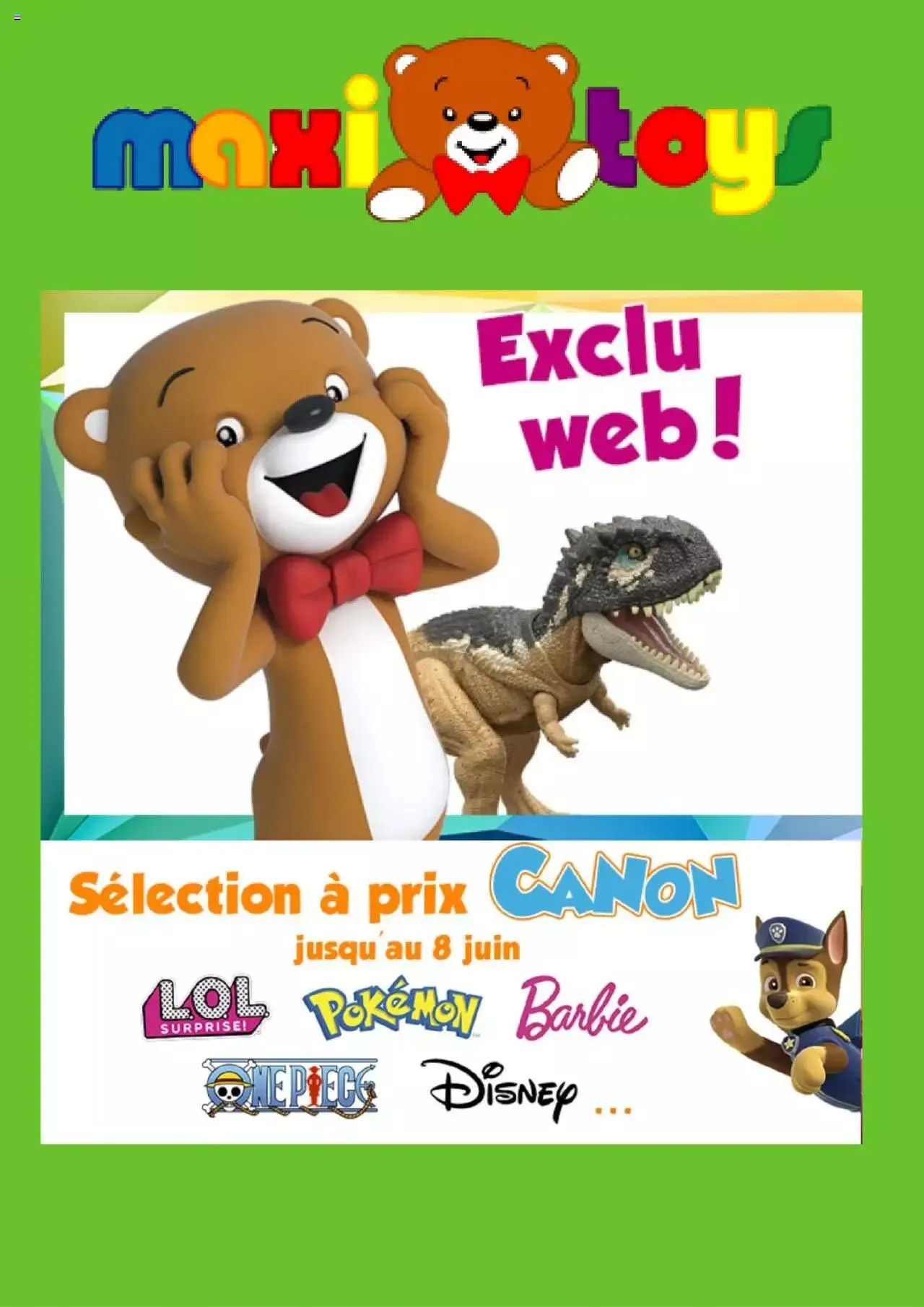 Maxi Toys folder / publicité van 1 juli tot 31 december 2023 - folder pagina 1