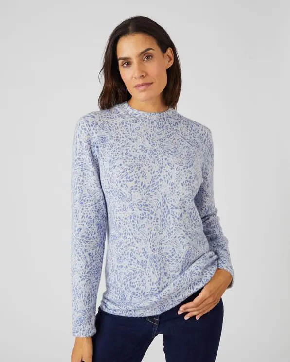 Wollen trui met print