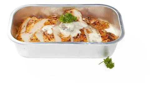 fil.poulet sauce champignons