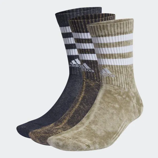 3-Stripes Stonewash Crew Socks 3 Pairs
