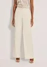 Krijtstreep broek met wijde pijpen