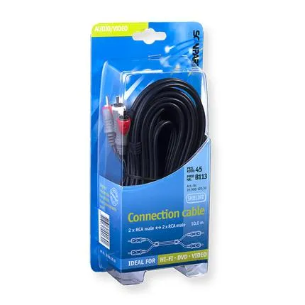 Scanpart Aansluitkabel 2xTulp (M)-(M) 10m