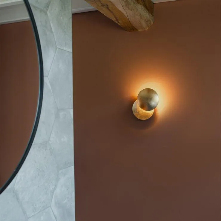 Moderne wandlamp goud - Sunrise
