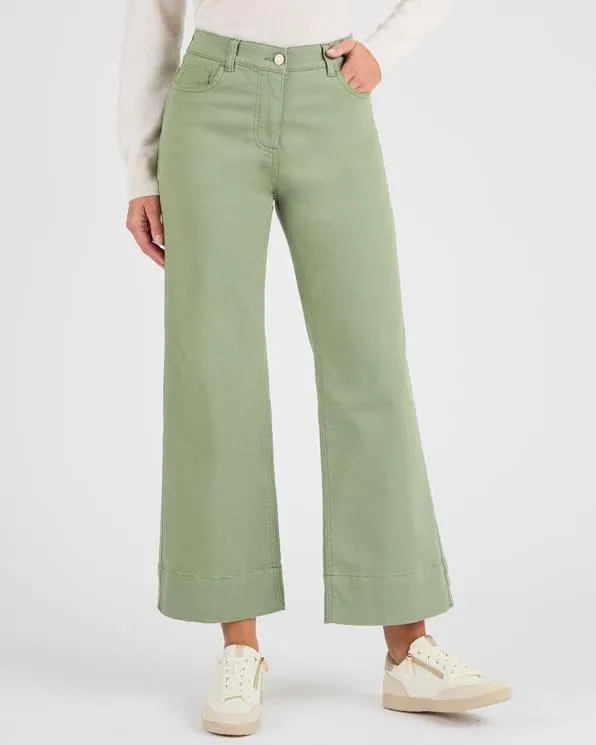 Broek met wijde pijpen 7/8e