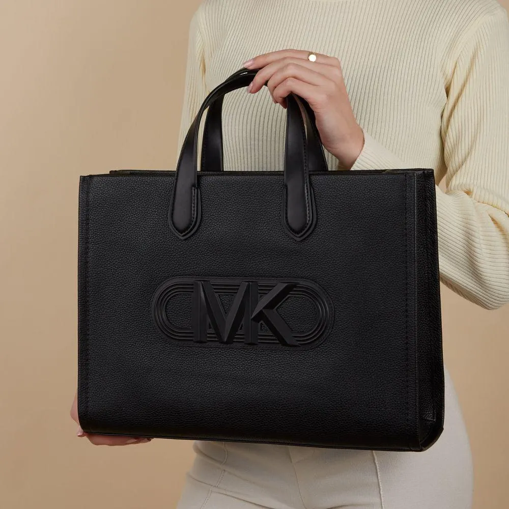 Gigi Zwarte Leren Shopper 30S4G3GT3L-001