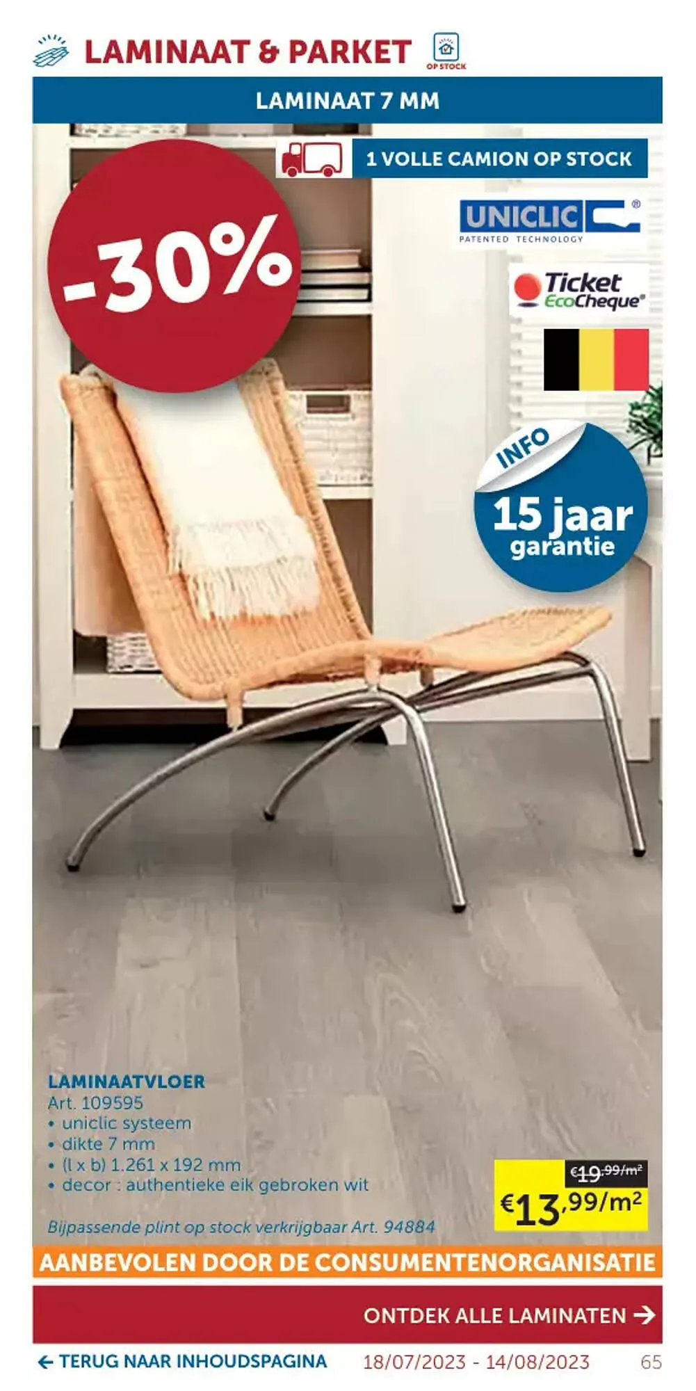 Zelfbouwmarkt folder van 18 juli tot 14 augustus 2023 - folder pagina 65