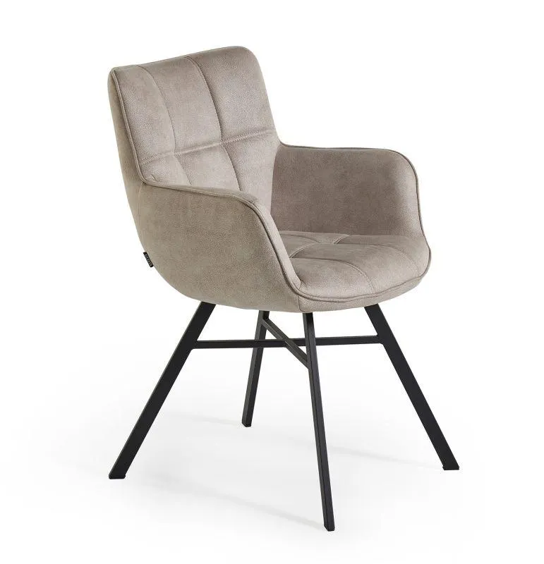 Kuipstoel in microvezel - Sand ecru