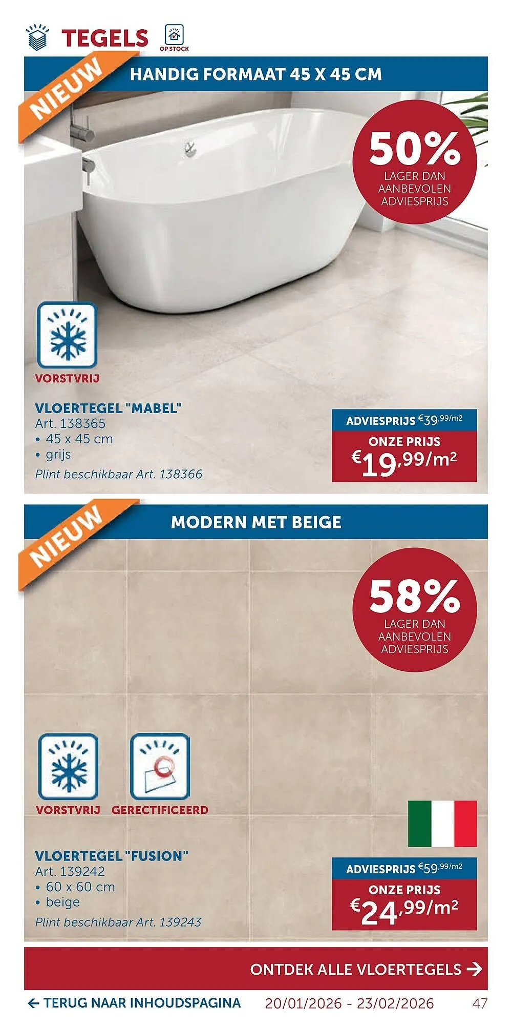 Zelfbouwmarkt folder van 20 januari tot 23 februari 2026 - folder pagina 47