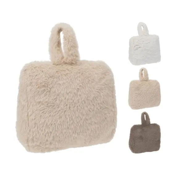 Deurstopper Faux Fur 17x7cm Assortiment