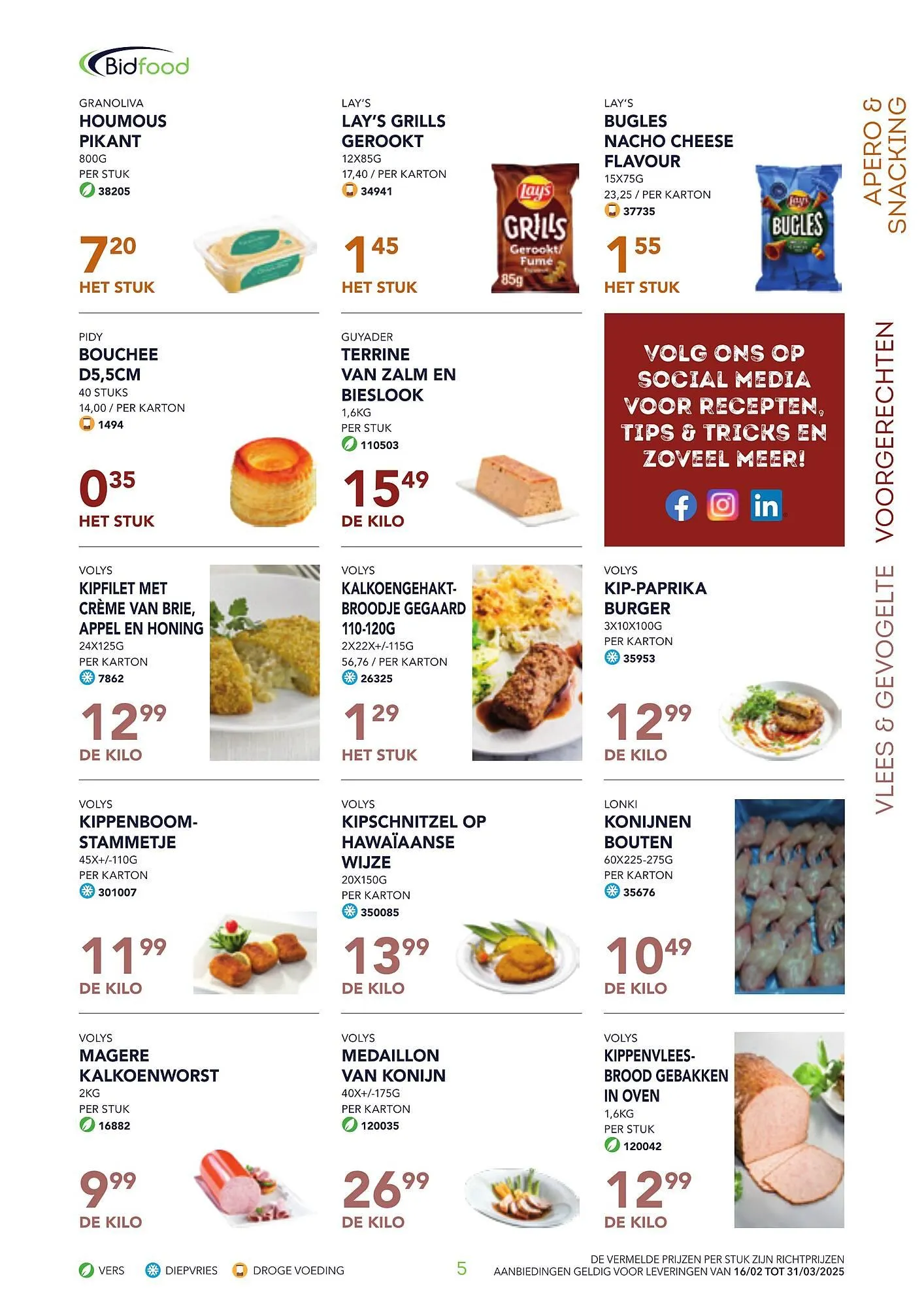 Bidfood folder van 16 februari tot 31 maart 2025 - folder pagina 5
