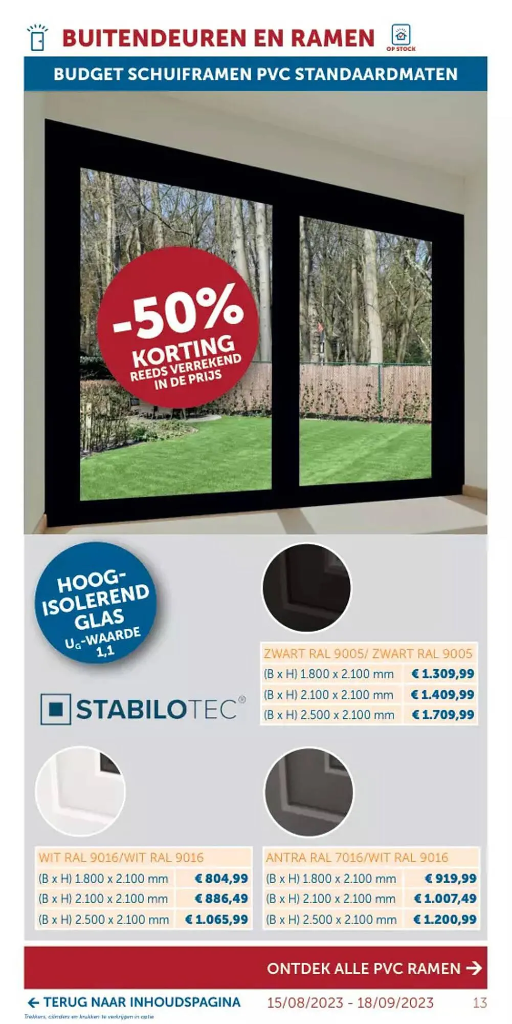 Zelfbouwmarkt folder van 15 augustus tot 18 september 2023 - folder pagina 13