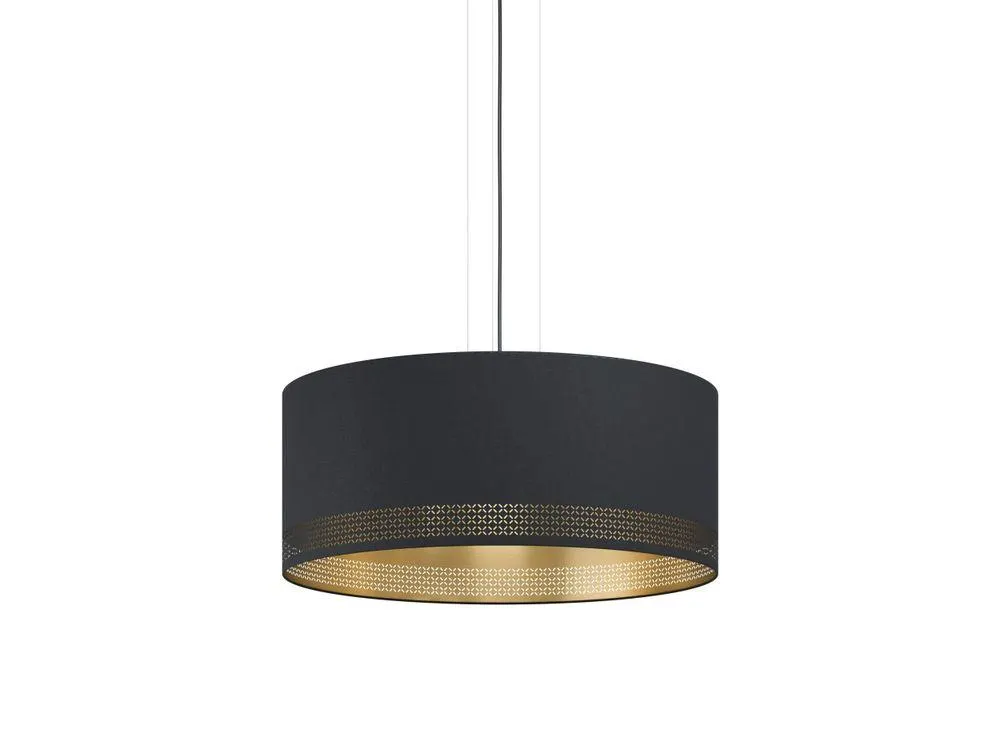 Hanglamp ESTEPERRA groot - Zwart/goud