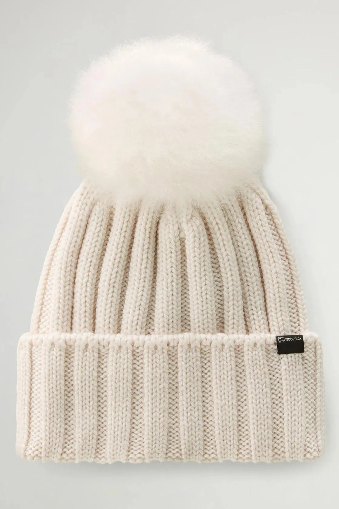 WOOLRICH BEANIE CASHMERE POM-POM
