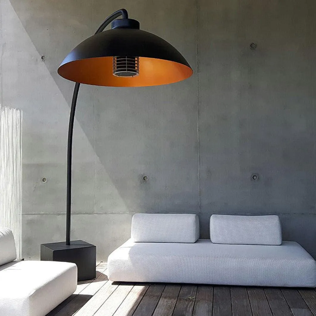 Heatsail Dome Zwart + 25% extra heat + 4 wielen