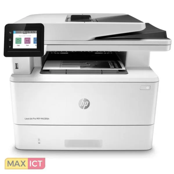 HP LaserJet Pro MFP M428fdn, Zwart-wit, Printer voor Bedrijf, Printen, kopiëren, scannen, fax, e-mail, Scannen naar e-mail; Dubbelzijdig scannen