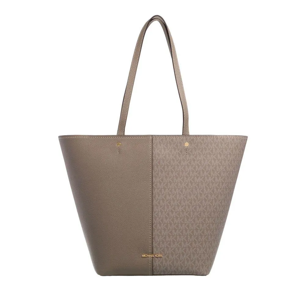 Flora Brown Leather Shopper