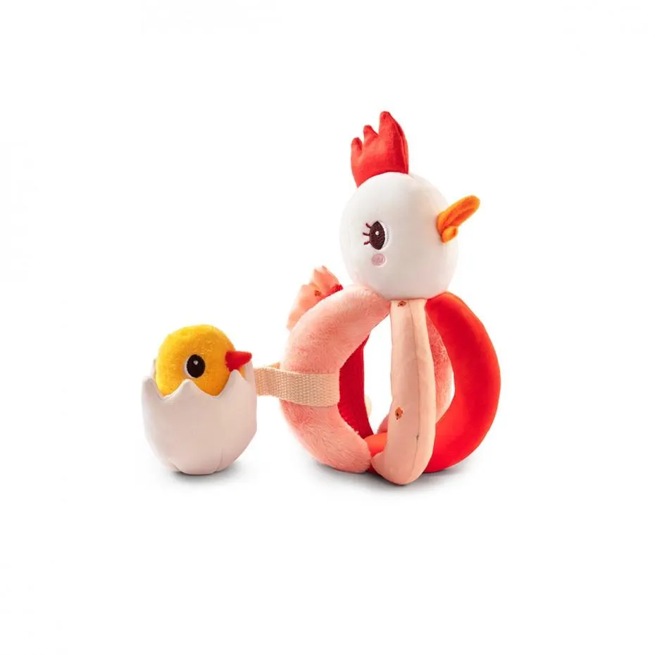 Hochet à poignées Paulette la poulette