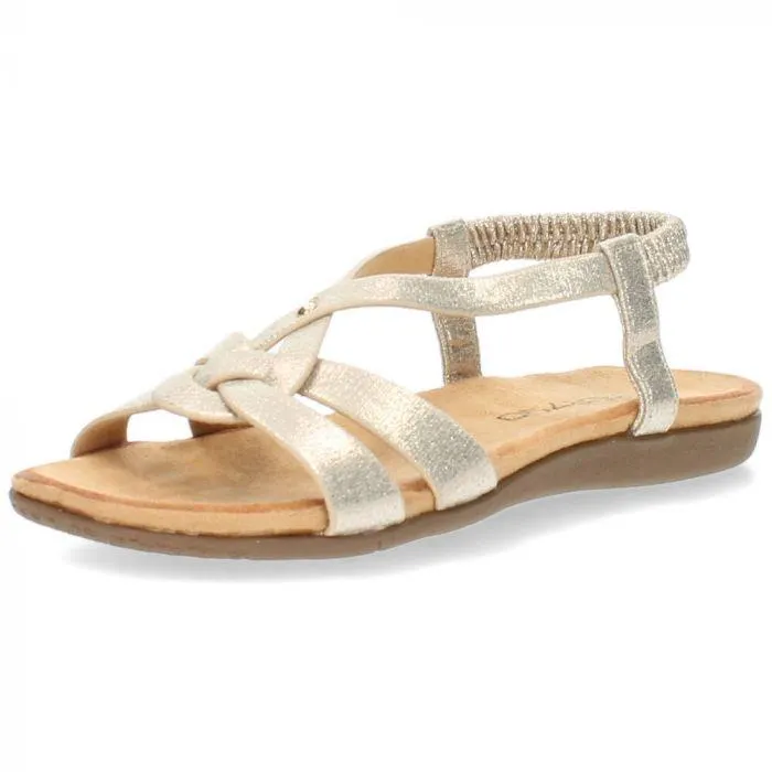 Metallic gouden sandalen