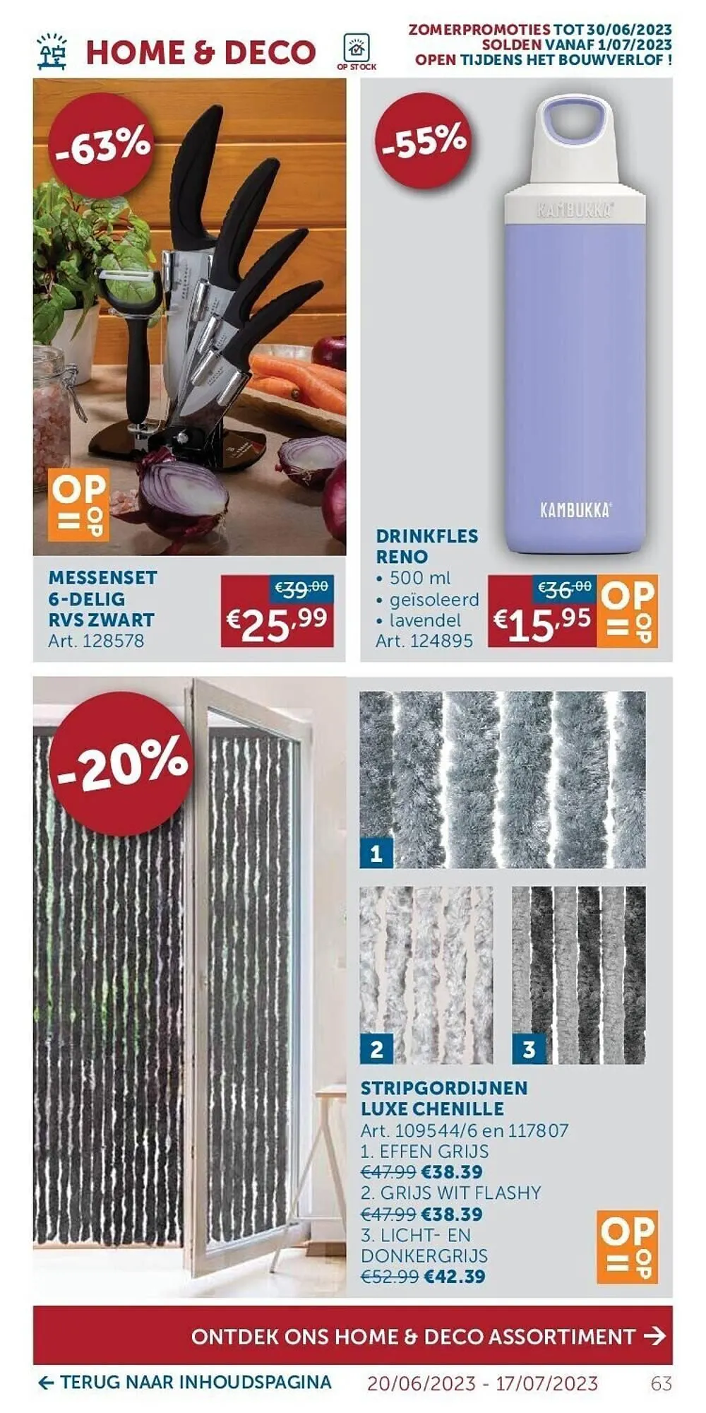 Zelfbouwmarkt folder van 20 juni tot 17 juli 2023 - folder pagina 63