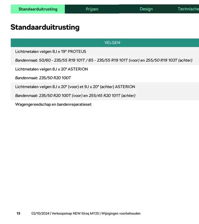 Price List van 31 december tot 31 december 2025 - folder pagina 25