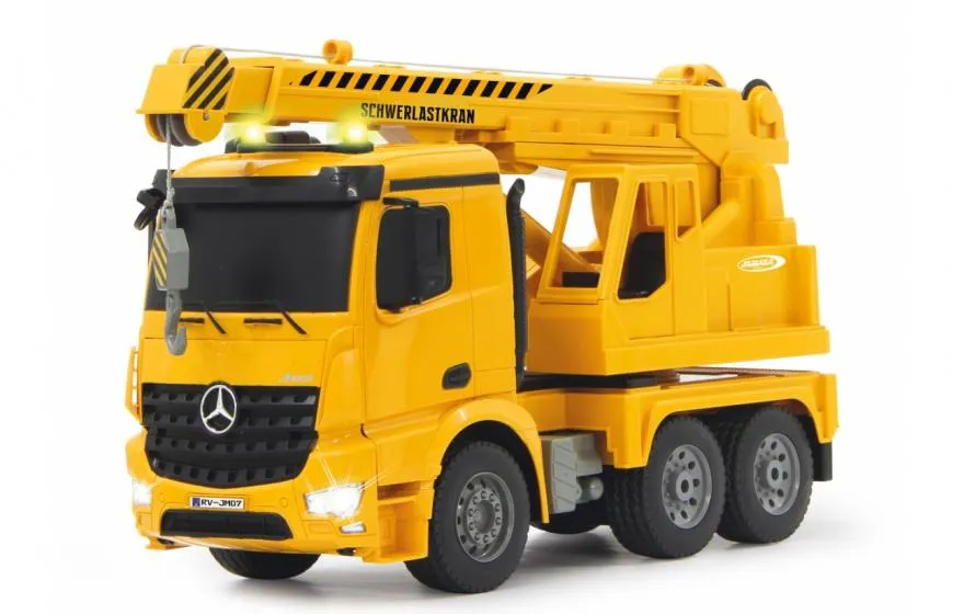 JAMARA RC Mercedes-Benz Arocs bouwkraan 2,4 Ghz geel 1:20