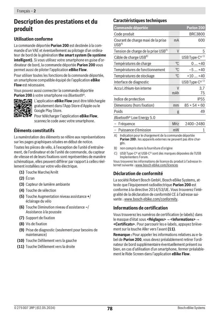 Electric Bike Manual van 12 februari tot 12 augustus 2025 - folder pagina 78