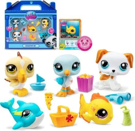 LITTLE PET SHOP - PACK DE 5 PETS - PLAGE
