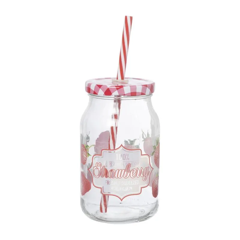 Mason jar aardbei - 450 ml