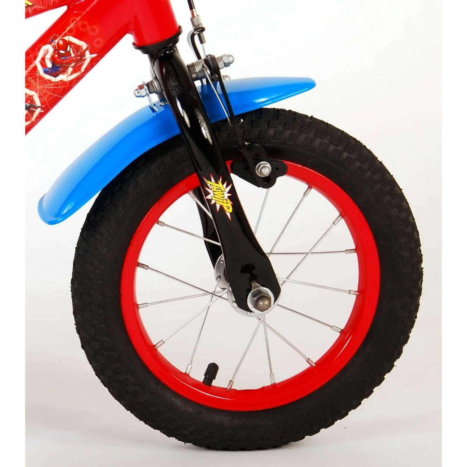 Kinderfiets 12 Spider-Man - rood blauw