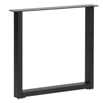 WOOOD tafelpoot Tablo Maastricht U-poot zwart metaal per stuk