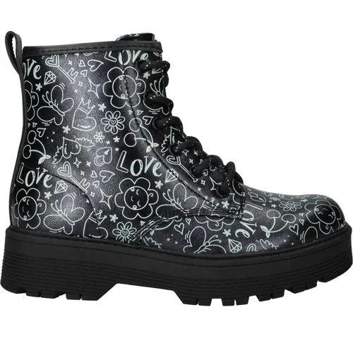 Skechers Gravlen Hi Veterboots Zwart Meisjes