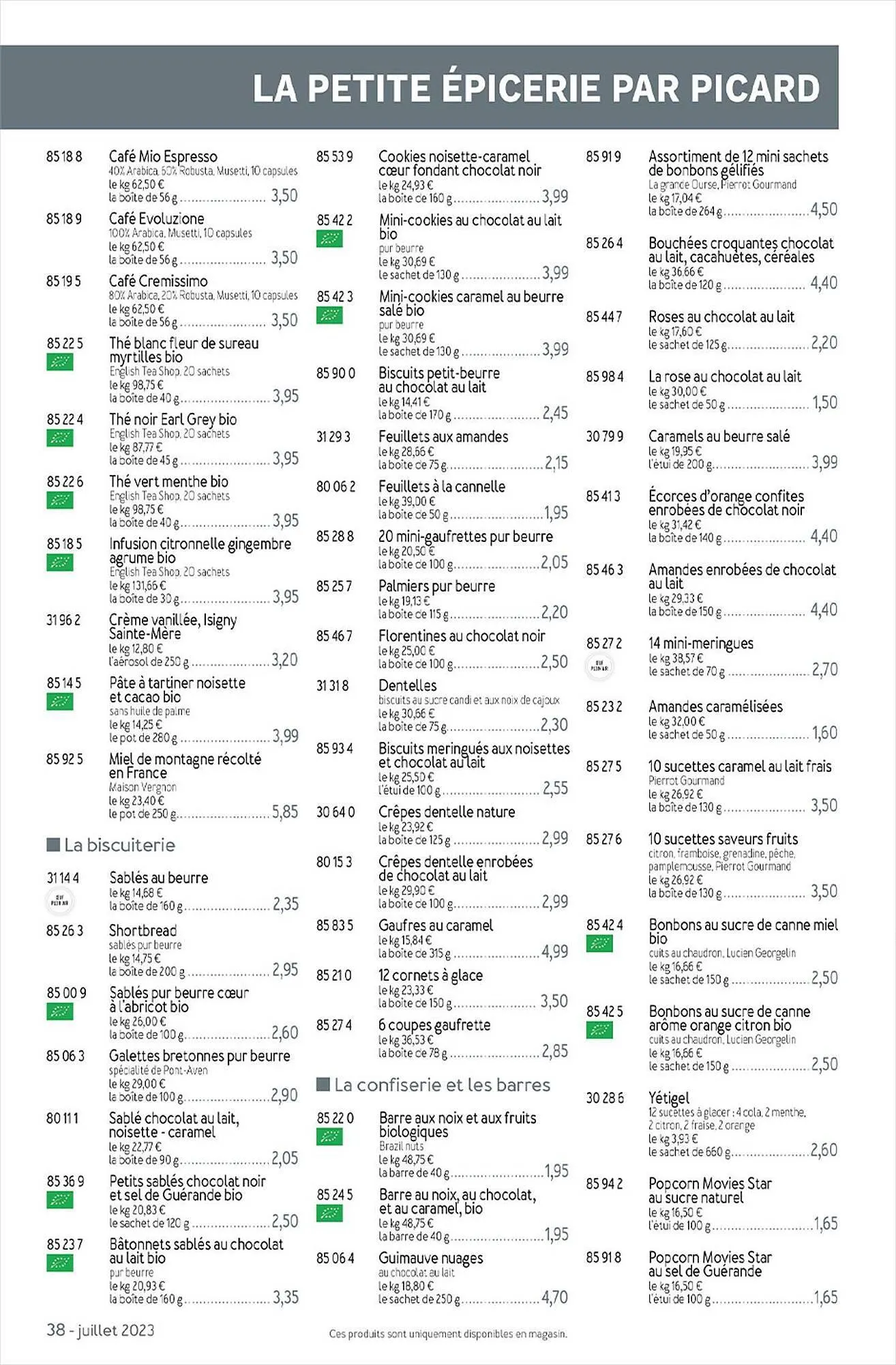 Picard folder van 3 juli tot 30 juli 2023 - folder pagina 38