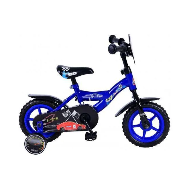 Volare Power Kinderfiets - Jongens - 10 inch - Blauw - Doortrapper