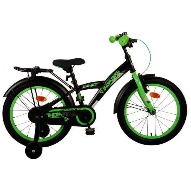 Volare Thombike Kinderfiets - Jongens - 18 inch - Zwart Groen