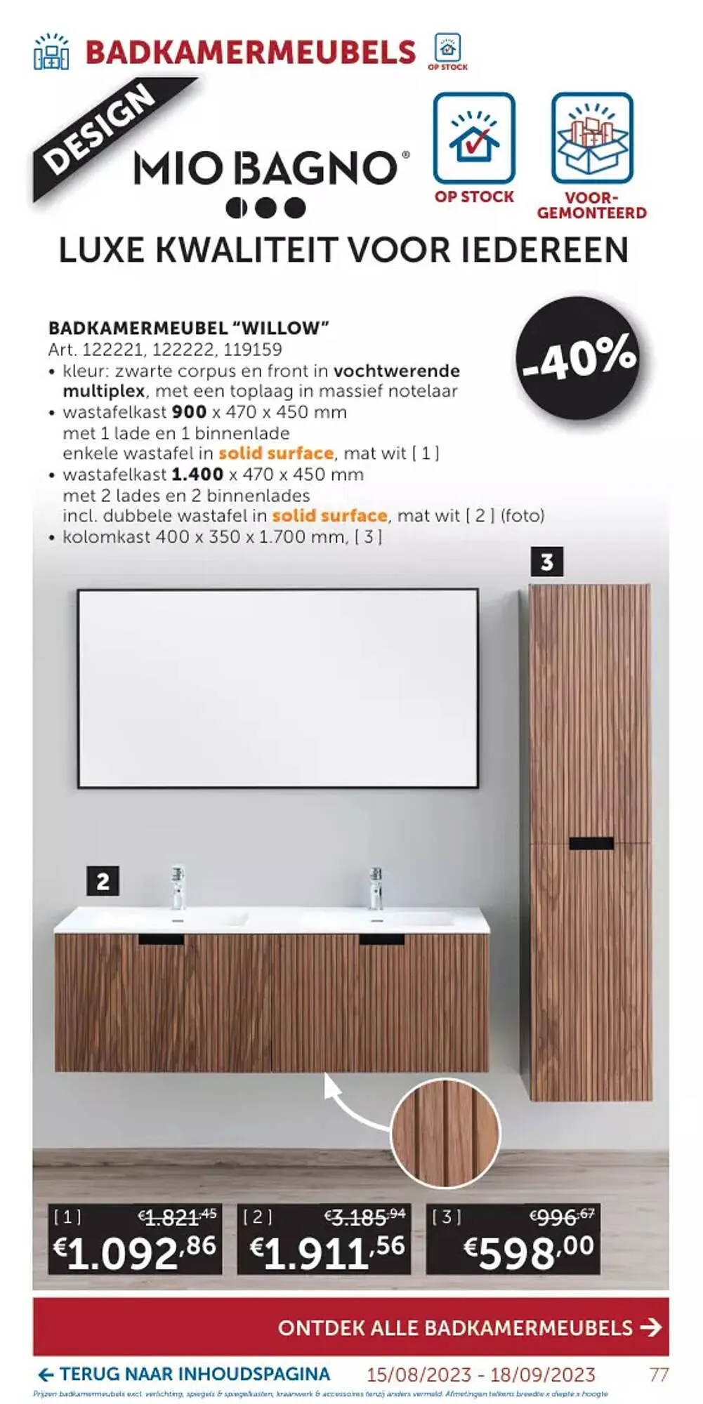 Zelfbouwmarkt folder van 15 augustus tot 18 september 2023 - folder pagina 77