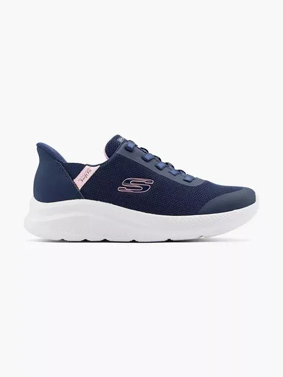 Swift Fit Hands Free Skechers Navy/Pink Trainers