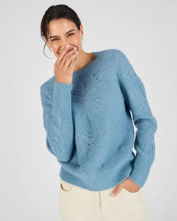 Trui van een mix van wol en alpaca