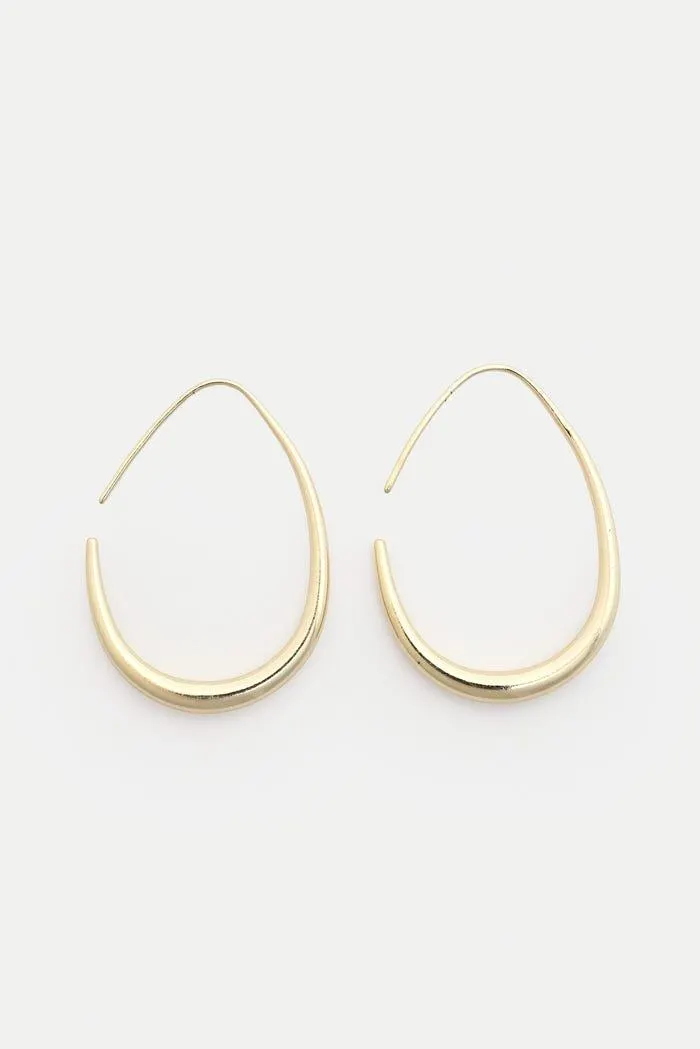 Oorbellen fijn ovaal