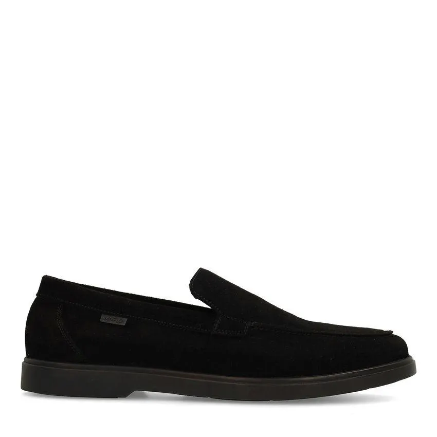 Zwarte suède loafers
