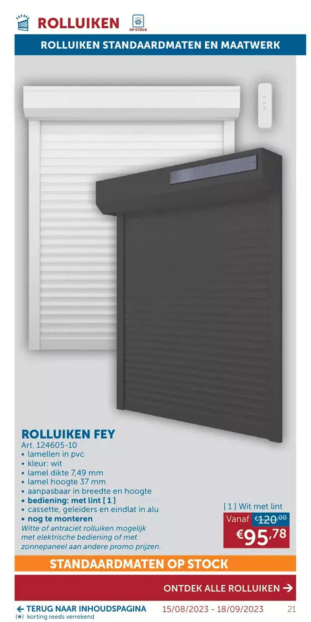 Zelfbouwmarkt folder van 15 augustus tot 18 september 2023 - folder pagina 21