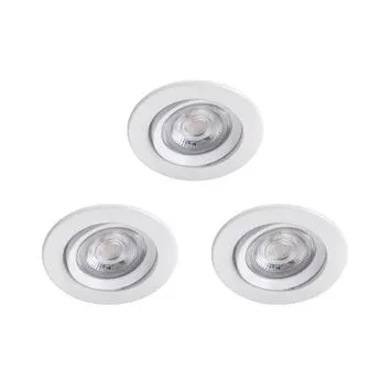 Philips inbouwset LED Sparkle 3x5W wit 2700K